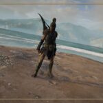 Kassandra at ocean at Kephallonia in Assassins Creed Odyssey