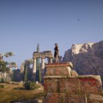 Kassandra at ruins on Kephallonia in Assassins Creed Odyssey